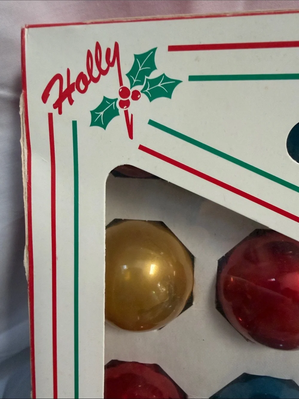 Holly Value Pack Vintage Glass Ornaments - Multicolor